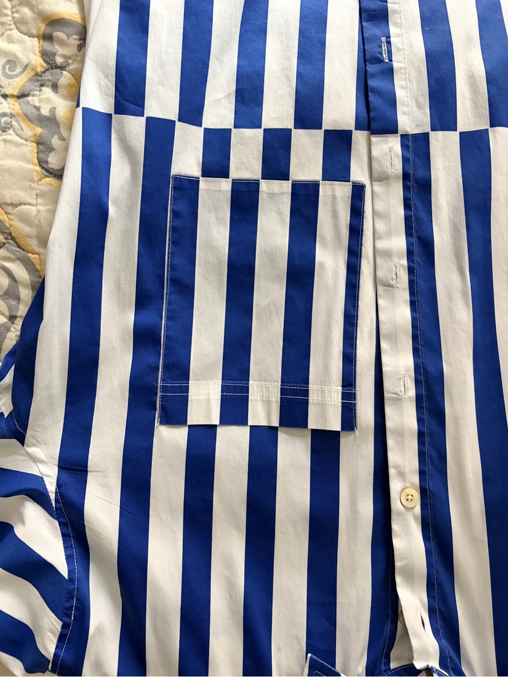 AYR The Deep End Button
Down Shirt Marais Blue Regatta
Stripe Cotton Top, Small - Picture 11 of 12